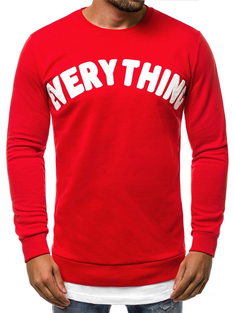 Bluza męska czerwona OZONEE B/181905