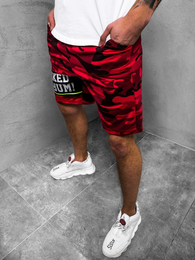 Spodenki męskie czerwone OZONEE JS/KK300161Z