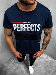 Футболка чоловіча Темно-Синя OZONEE JS/SS10908Z