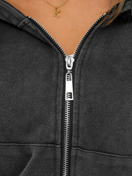 Komplet dresowy damski dwuczęściowy czarny OZONEE JS/M60051AB