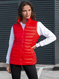 Kamizelka damska pikowana czerwona OZONEE JS/M23038/270Z