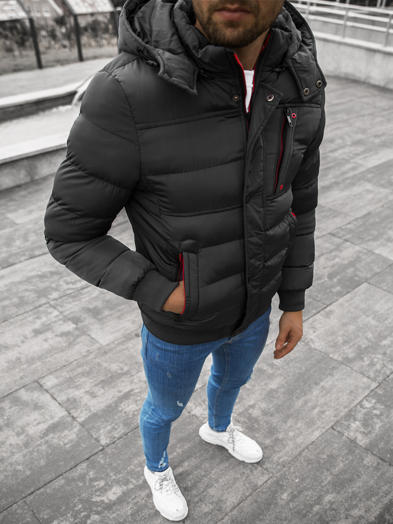 Куртка чоловіча Чорна OZONEE JB/JP1185Z