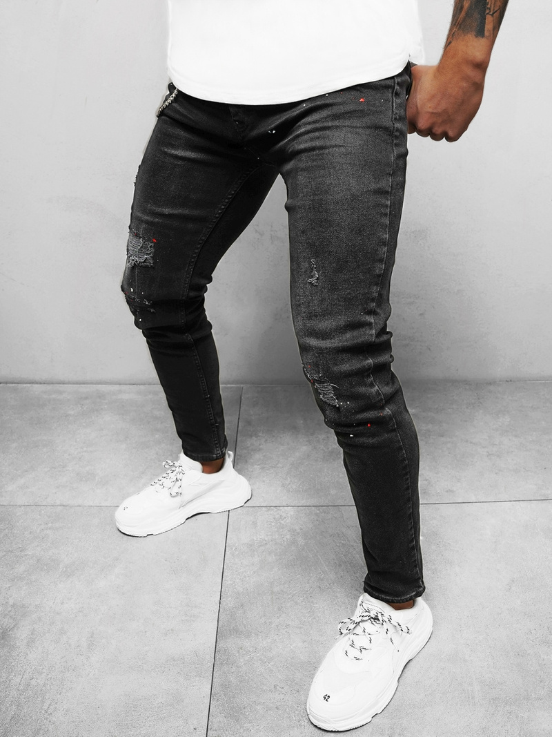 Чоловічі джинси Чорнi OZONEE O/WE1006