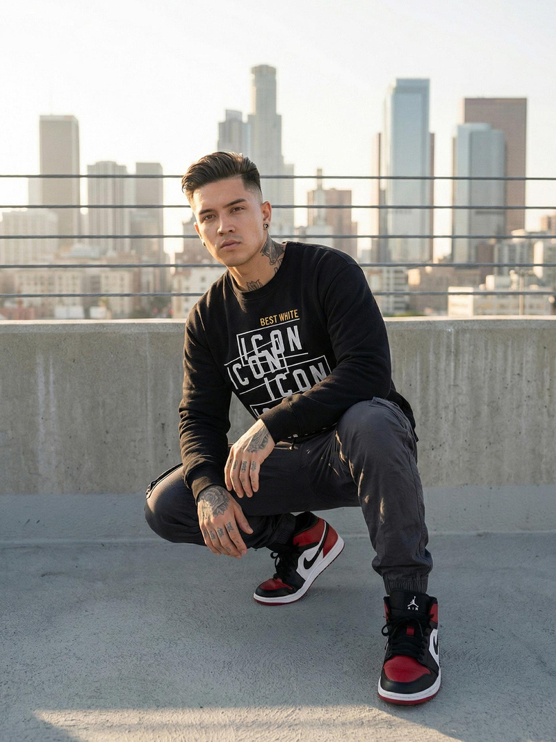 Bluza męska czarna OZONEE JS/8B1763/3Z