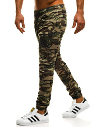 Штани чоловічі джоггери Камуфляжно-Зеленi OZONEE A/829