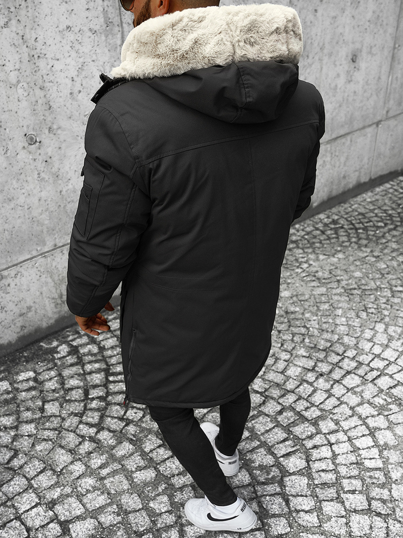 Kurtka zimowa męska czarna OZONEE JS/22M50/392