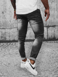 Spodnie jeansowe męskie czarne OZONEE NB/MP0024NZ