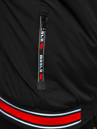 Kurtka męska bomberka czarna OZONEE JS/84M3011/392