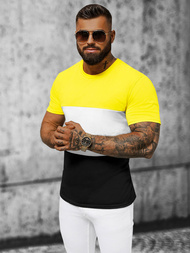 T-shirt męski żółty OZONEE JS/8T90/1Z