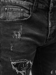 Spodnie jeansowe męskie czarne OZONEE NB/MP0166N