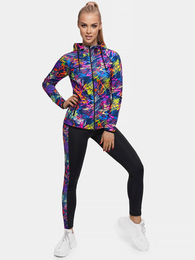 Komplet sportowy damski dwuczęściowy kolorowy OZONEE O/02704