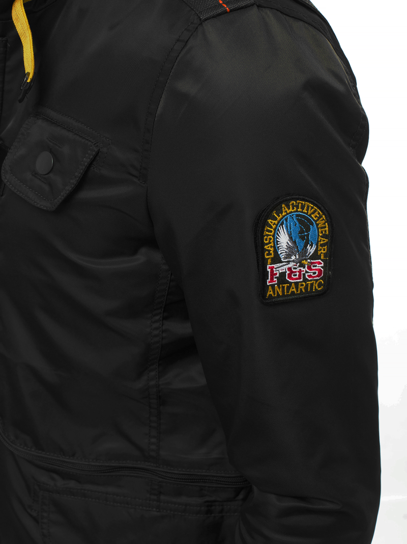 Kurtka przejściowa męska czarna OZONEE O/99237