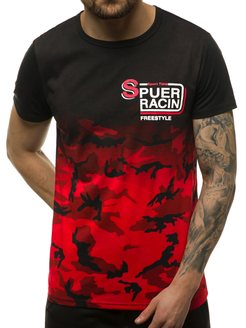 Футболка чоловіча Червона OZONEE JS/SS10985