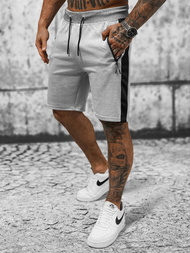 Spodenki dresowe męskie szare OZONEE JS/8K281