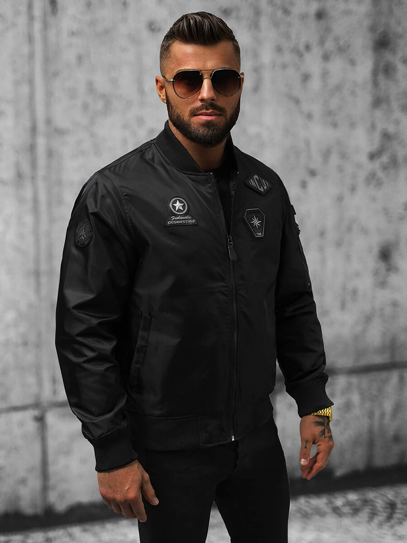 Куртка чоловіча Чорна OZONEE O/JR1120