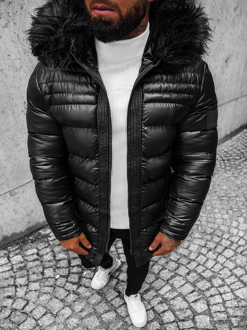 Куртка чоловіча чорна OZONEE O/K2233