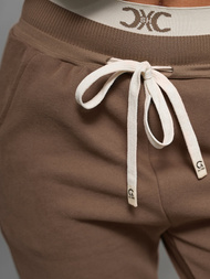 Spodnie dresowe damskie brązowe OZONEE O/10658