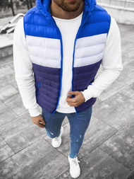 Безрукавка чоловіча Темно-Синя/Синьо OZONEE JS/M13075/215Z