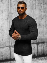 Sweter męski czarny OZONEE L/2492