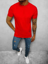 T-Shirt męski czerwony OZONEE NB/3001