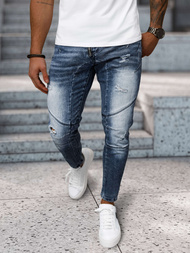 Spodnie jeansowe męskie niebieskie OZONEE NB/MP0045B
