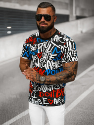 T-shirt męski czarny OZONEE O/T1271/3