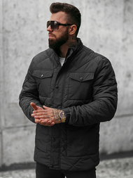 Kurtka przejściowa męska czarna OZONEE JS/22M15/1Z