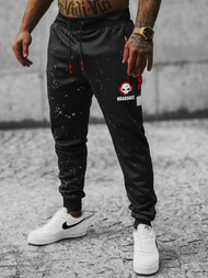 Spodnie dresowe męskie czarne OZONEE JS/K10233Z