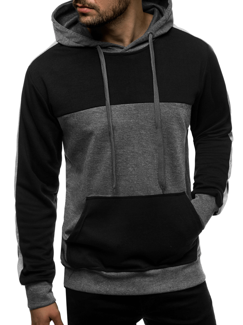 Толстовка з капюшоном чоловіча Темно-сіра OZONEE JS/JZ11060