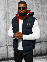 Безрукавка чоловіча tемно-cиня OZONEE JS/84M3027/215