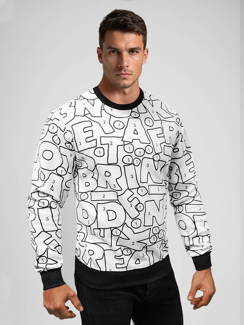 Bluza męska biała OZONEE JS/8B1136/1Z