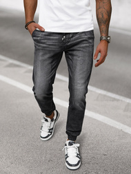 Чоловічі джинси джоггери чорнi OZONEE NB/MP0135N