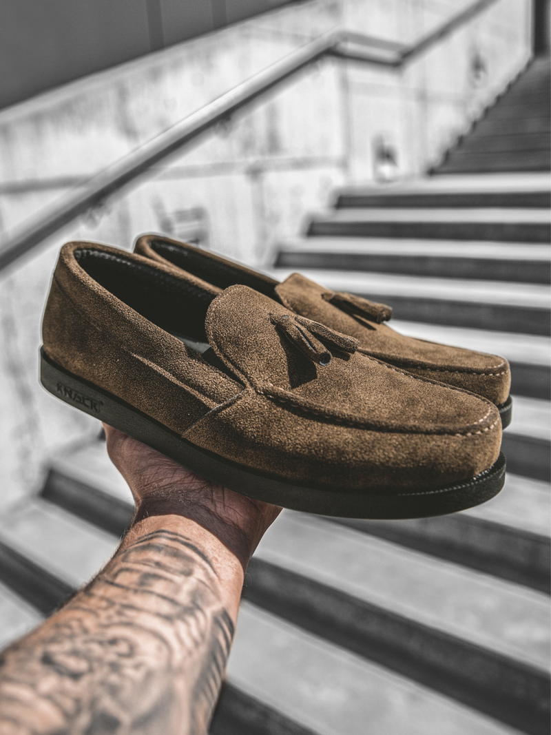 Чоловіче взуття снікерси Slip On Коричневi O/KN07