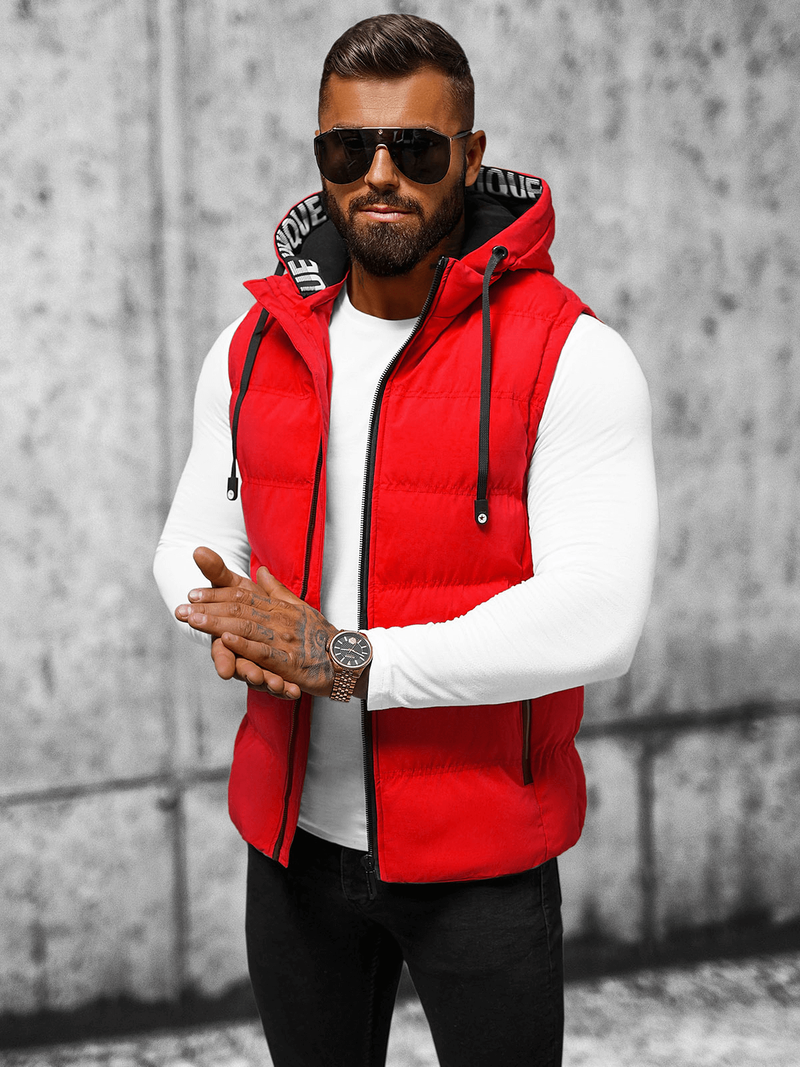 Безрукавка чоловіча червона OZONEE JS/5M758/270Z