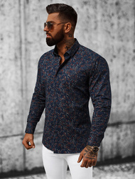 Koszula męska granatowa OZONEE O/V09