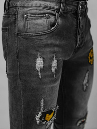 Spodnie jeansowe męskie szare OZONEE NB/MP0167G