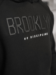 Bluza z kapturem oversize czarna OZONEE O/SWE23040Z