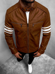 Куртка шкіряна чоловіча Гiрчична OZONEE YD/BF59359Z