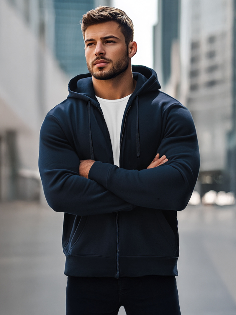 Толстовка чоловіча Ультрамаринова OZONEE JS/2008Z