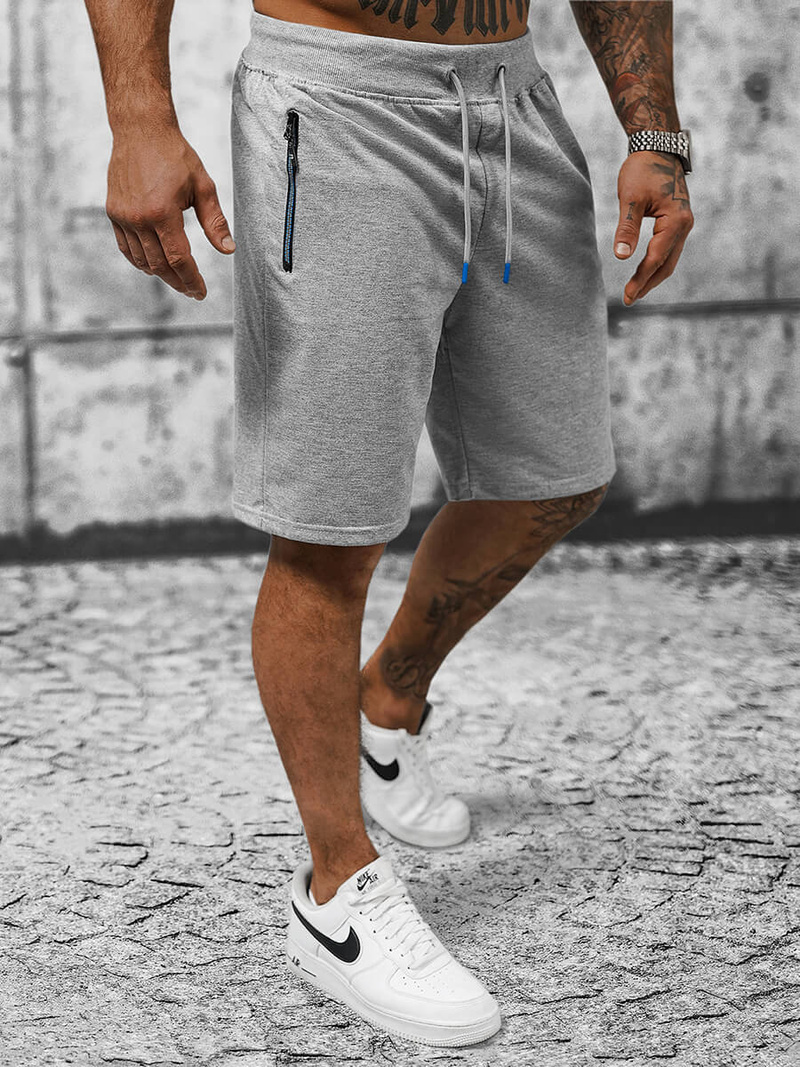 Spodenki dresowe męskie szare OZONEE JS/8K292