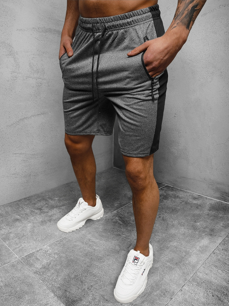 Шорти чоловічі графіт OZONEE JS/68025