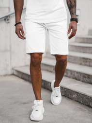 Spodenki męskie chino białe OZONEE T/XX160085/6