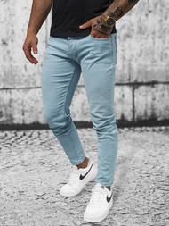 Spodnie jeansowe męskie niebieskie OZONEE O/4679Z