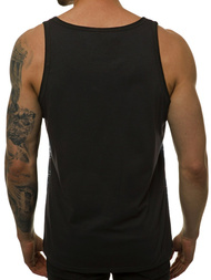 T-Shirt męski bez rękawów biały OZONEE JS/SS11050