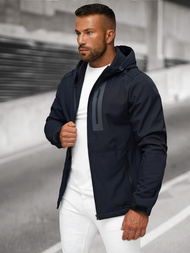 Kurtka softshell męska z kapturem granatowa OZONEE JS/27B6513/25