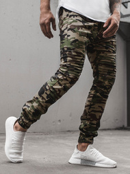 Штани чоловічі джоггери Камуфляжно-Зеленi OZONEE A/829