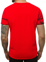 T-Shirt męski czerwony OZONEE JS/SS11003