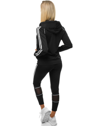 Жіночий спортивний костюм з двох частин Чорний OZONEE JS/YW06006/1/11