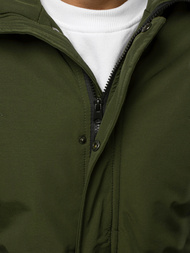 Kurtka zimowa męska z futerkiem khaki OZONEE JS/M2019/136Z