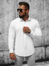 Koszula męska biała OZONEE O/3777